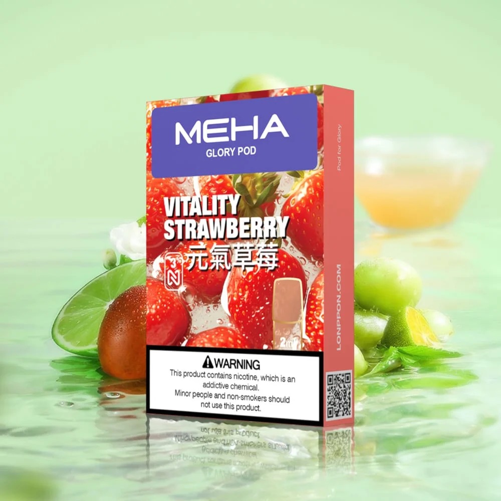 MEHA 魅嗨一代煙彈 | 2.0ml 大容量陶瓷芯 | 通用一代主機 | 元氣草莓推薦