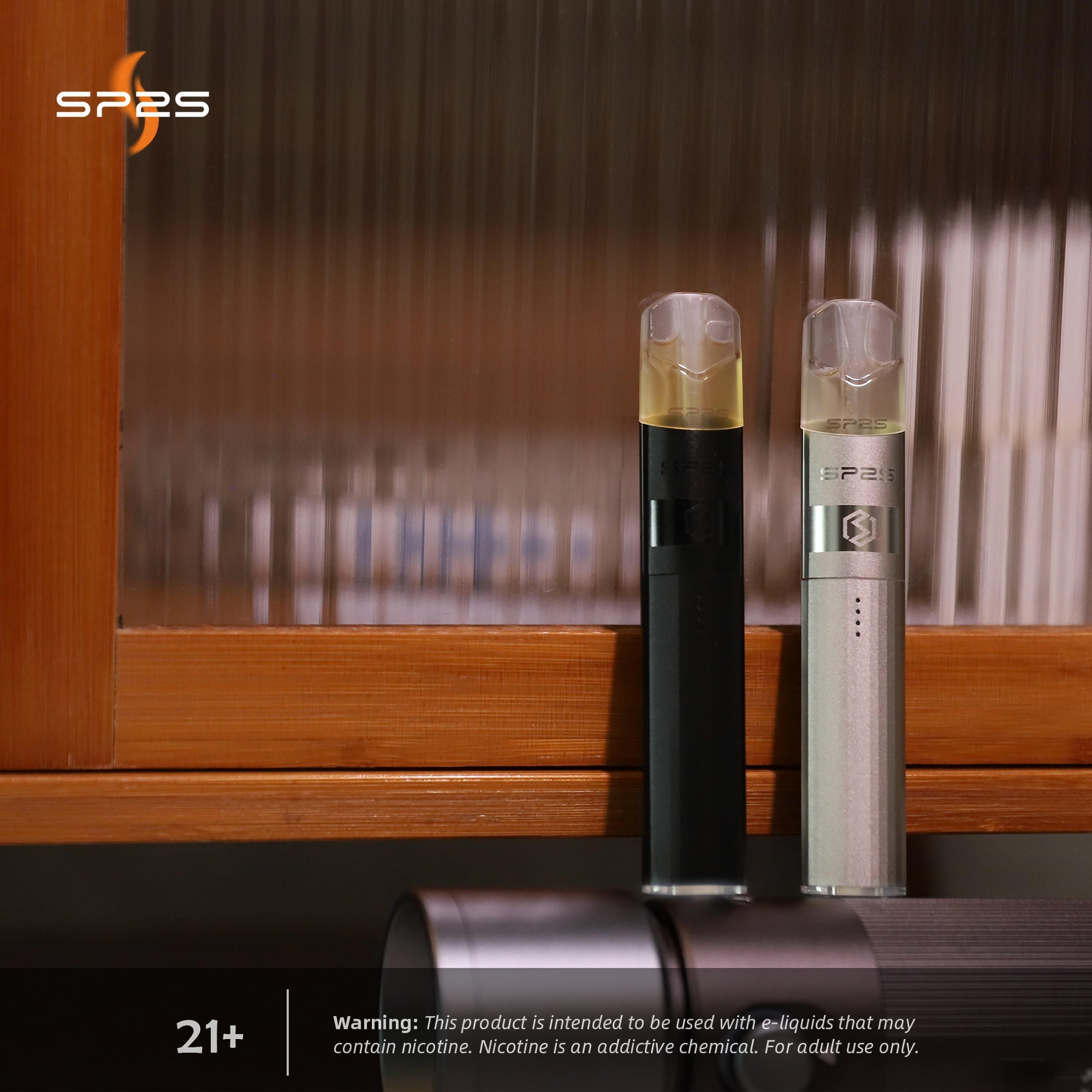 SP2S 鈦色主機升級版-電鍍鈦金屬質感-雙檔切換-兼容一代通用煙彈